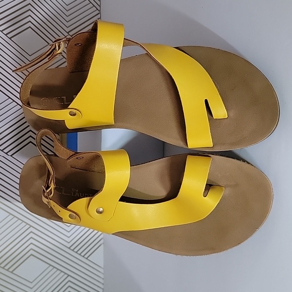 C.L. by Chinese Laundry Golden Yellow Flat Sandals - Picture 4 of 4